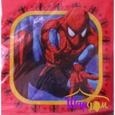 Салфетки Человек-паук (красный фон)