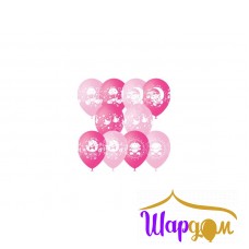 Гелиевый шарик "С днём рождения малышка ассорти розовые"